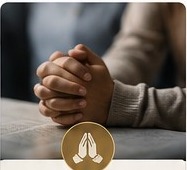 Hands folded in prayer